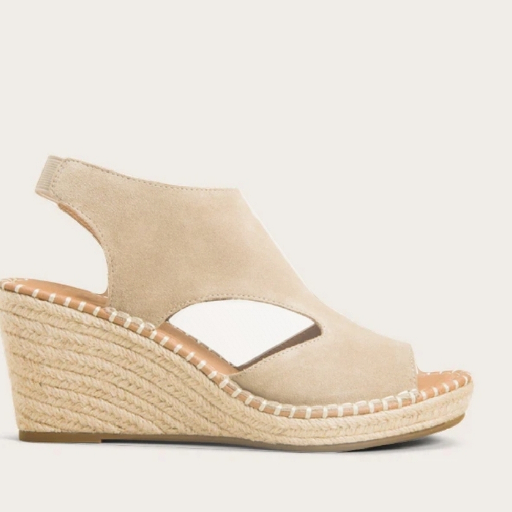 GENTLE SOULS - Cody Suede Espadrille Wedge SZ 12 NWT